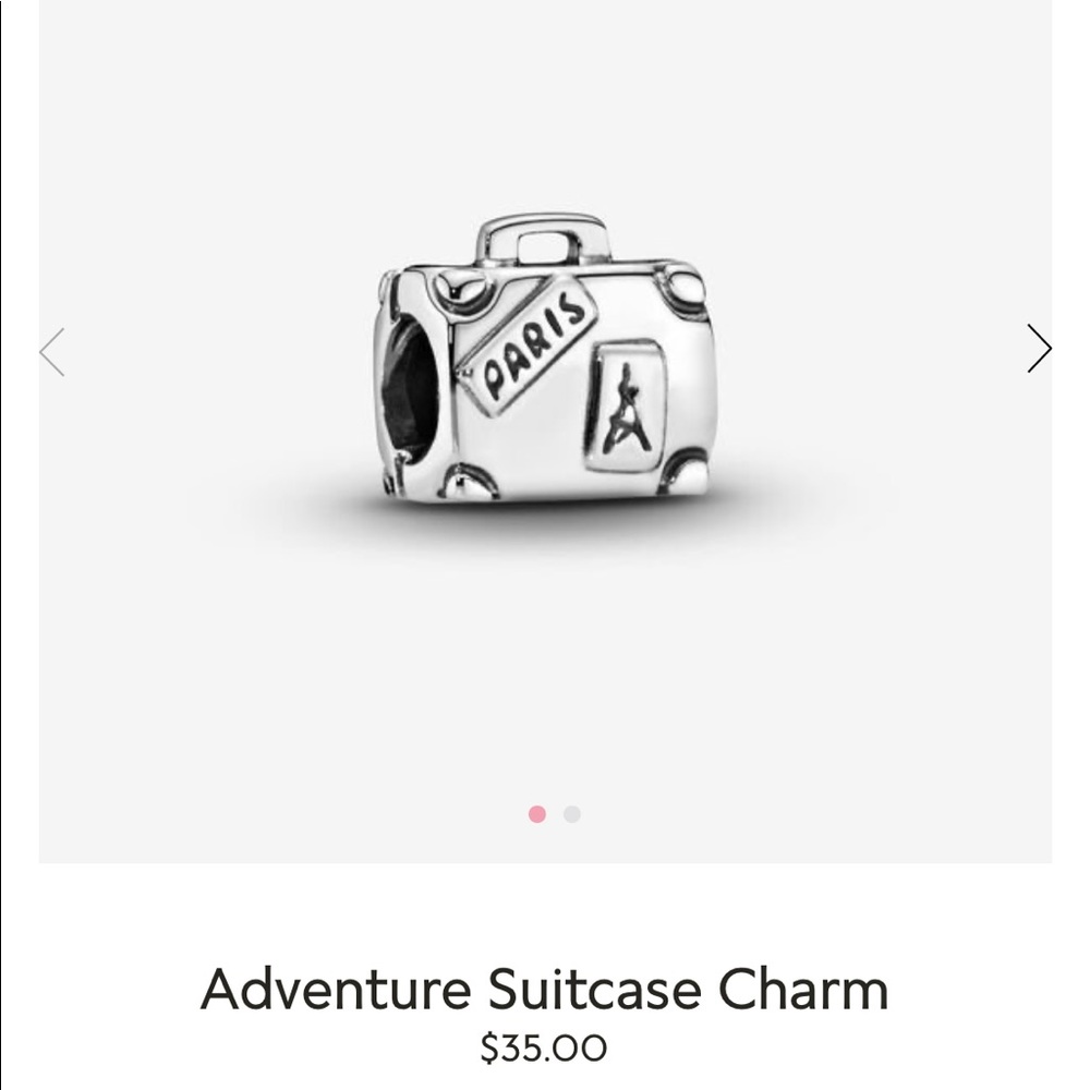 Pandora Adventure Suitcase Charm